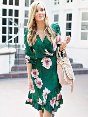 PLENTY TRACY REESE ANTHROPOLOGIE Midi Dress Floral